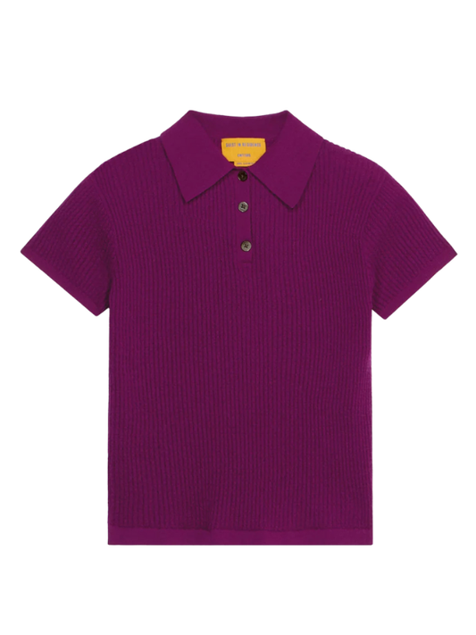Shrunken Polo in Aubergine