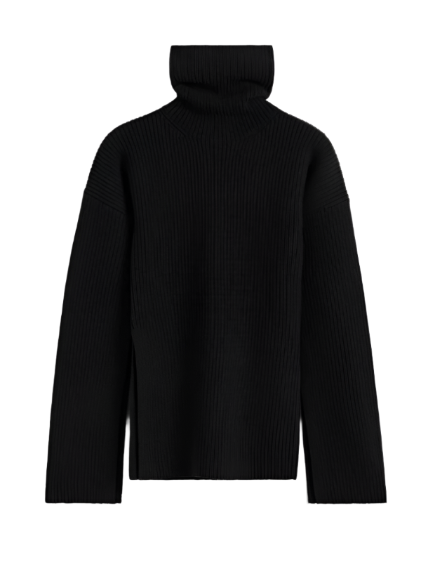 Slit Sleeve Knit in Black