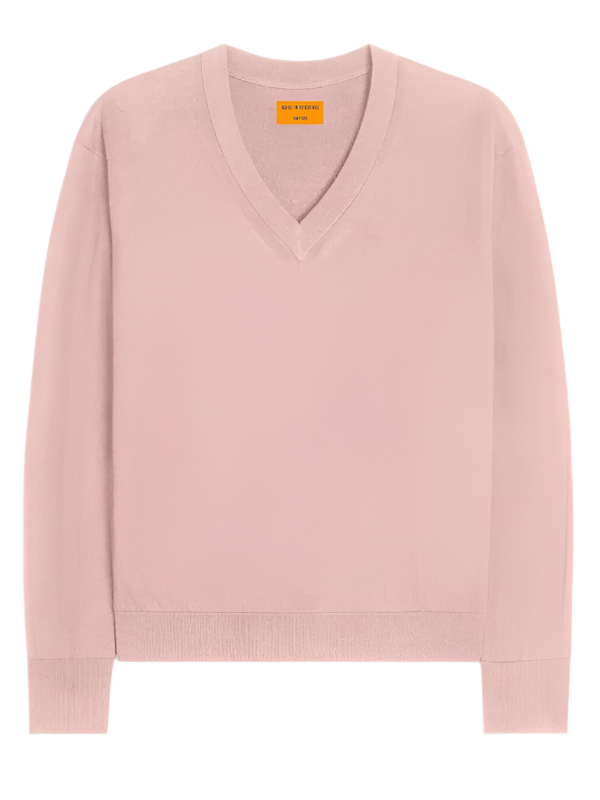 The V in Silk/Linen in Powder