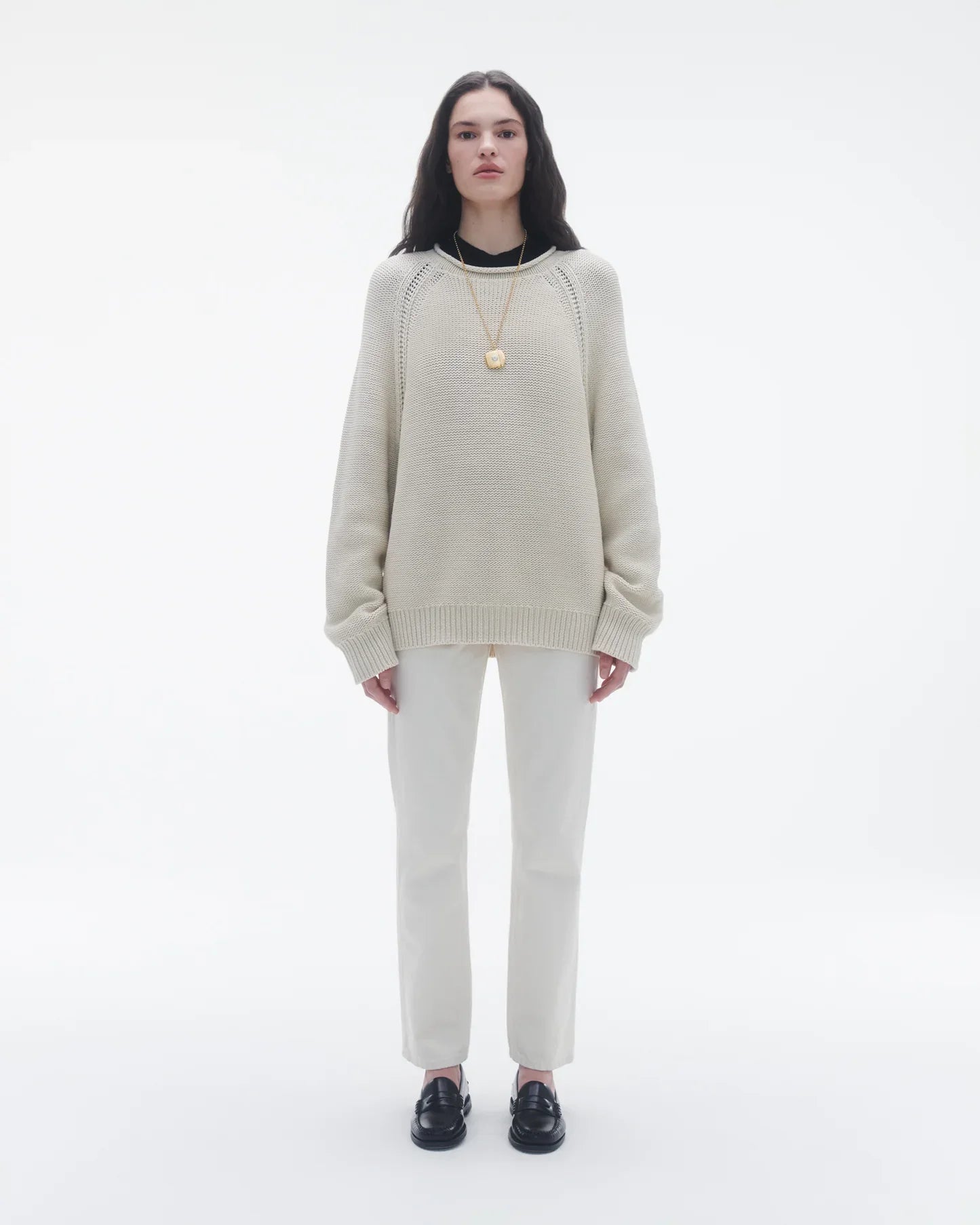 Island Rollneck in Ecru