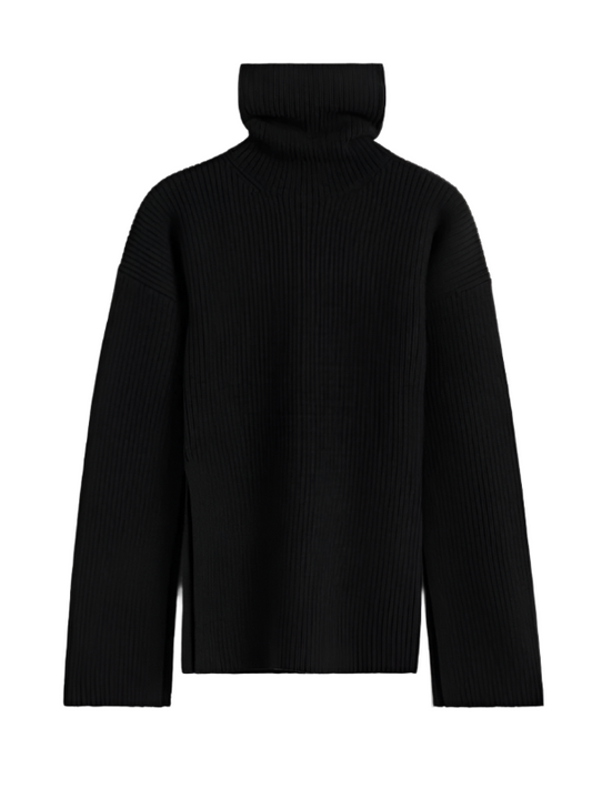 Slit Sleeve Knit in Black