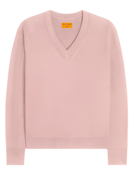 The V in Silk/Linen in Powder